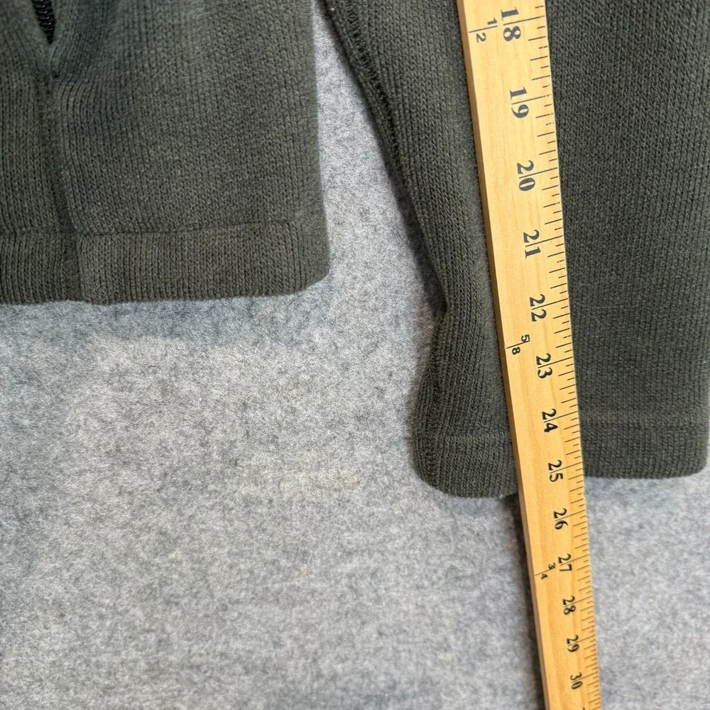 Vintage Polo Ralph Lauren Fleece Jacket Mens Large Zip Pocket RL Dark Green Coat